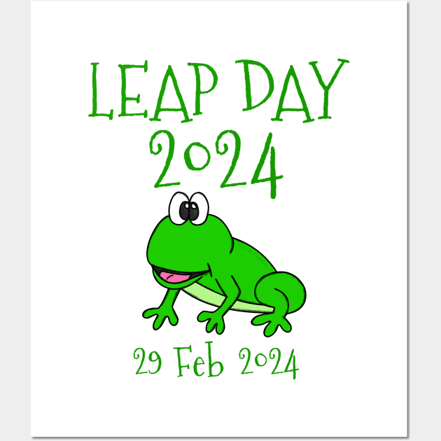 Leap Day 2024 Frog Wall Art by doodlerob